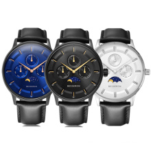 moon phase digital watch military amadeus watch mens,  leather wrist watch men custom logo